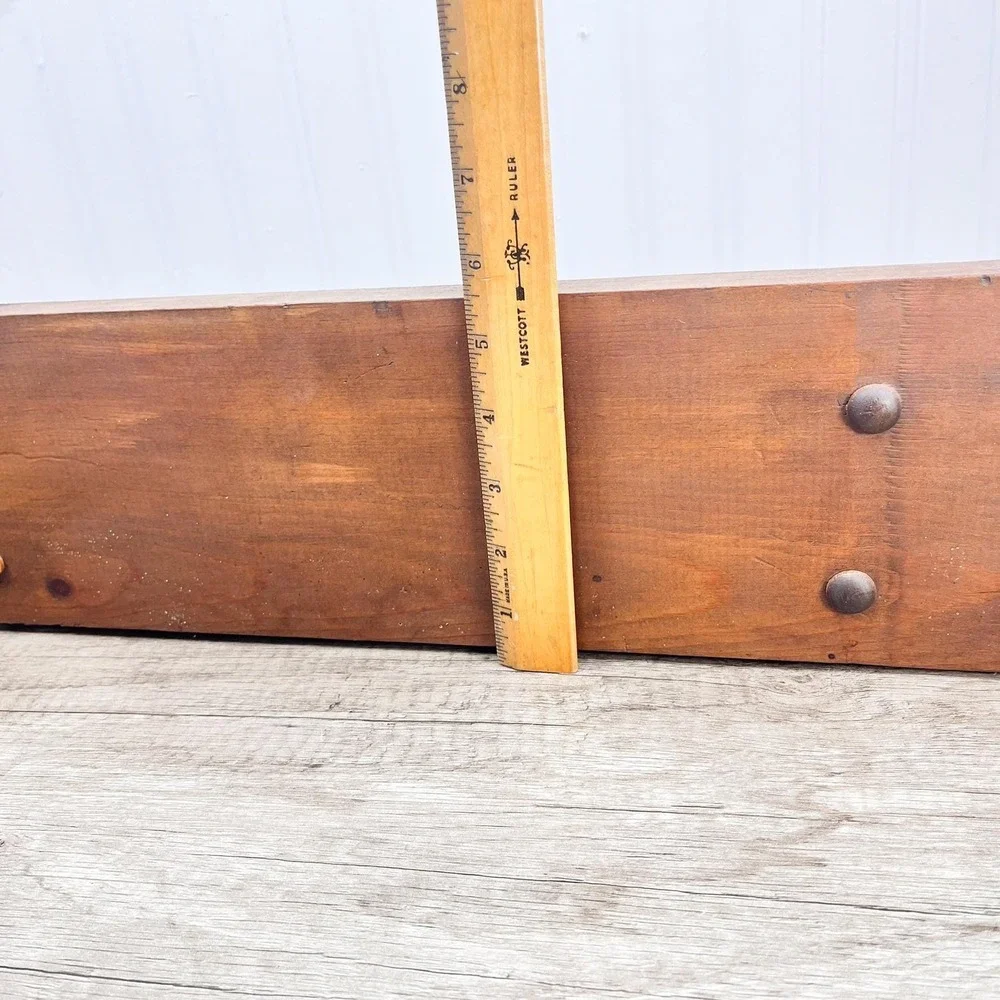 Vintage Midcentury Modern Wood Shelf: Curio Trinket Display